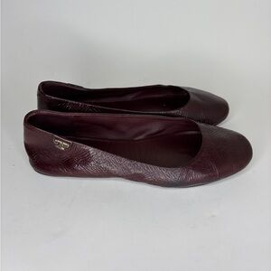 Tory Burch Ballet Flats Shoes Women Size 6M Burgundy Patent Leather Slip On